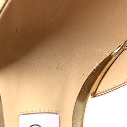 Jimmy Choo Satin Crystal Saeda 100 Pumps 39 Gold 9 of 13