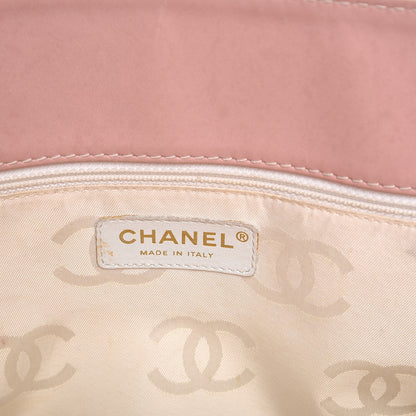 Chanel Calfskin Contrast Stitch Surpique Tote Pink 7 of 19