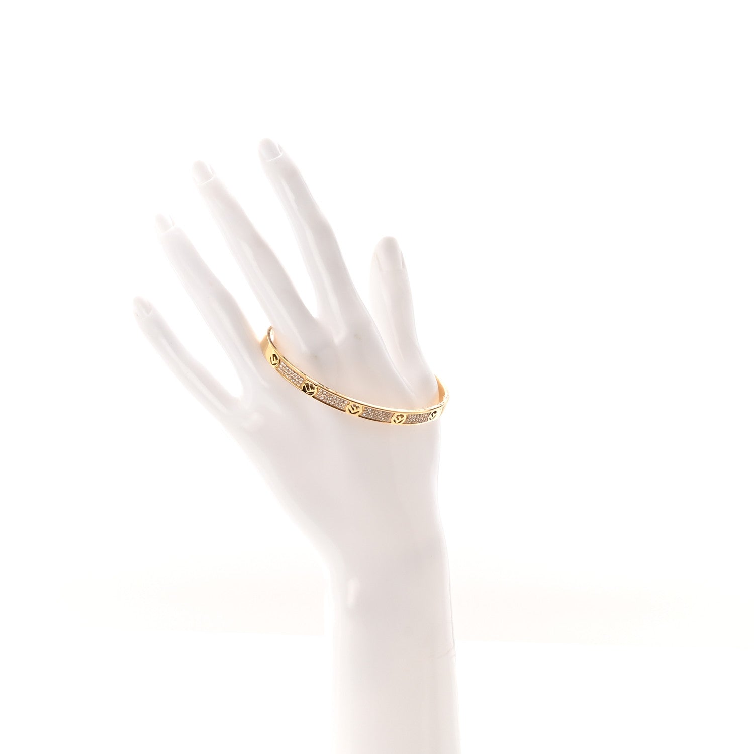 Fendi Metal Crystal F is Fendi Bracelet L Gold 2 of 4