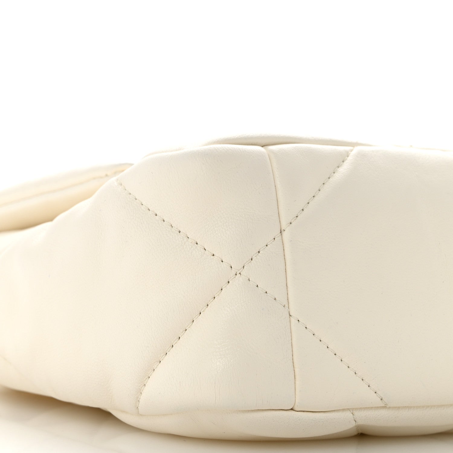 Chanel Lambskin Quilted Medium Chanel 19 Flap White 9 of 12