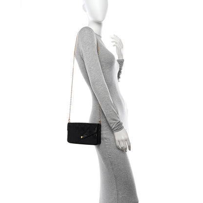 Louis Vuitton Vernis Pochette Felicie Chain Wallet Amarante 2 of 12