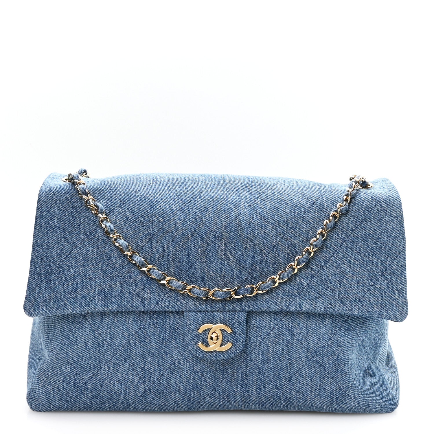 Chanel Denim Souplissimo Maxi Flap Blue 1 of 10