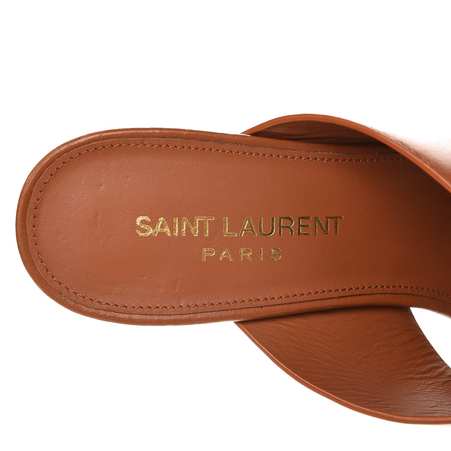 Saint Laurent Calfskin LouLou Mules 37 Dune 6 of 10