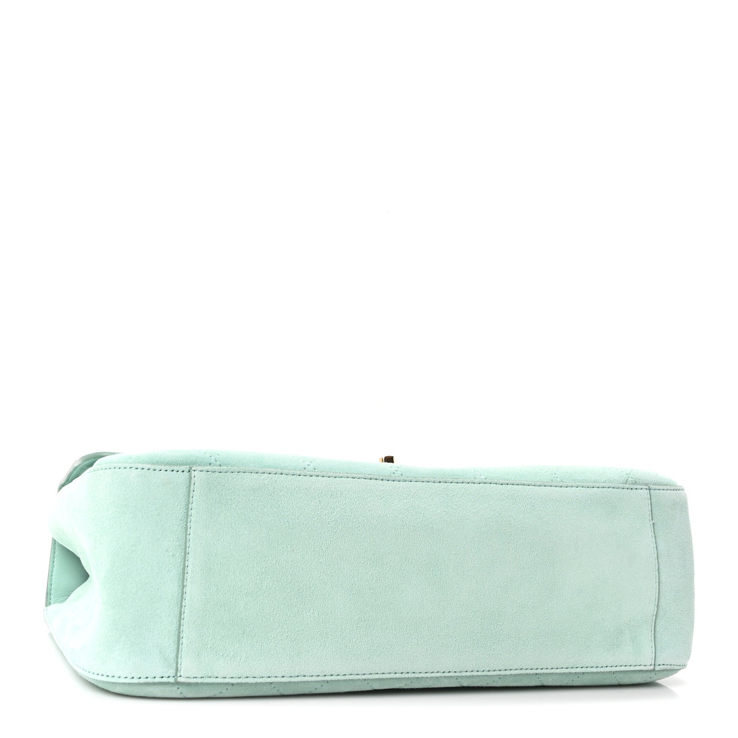 Chanel Suede Calfskin Small Souplissimo Maxi Flap Green 4 of 11