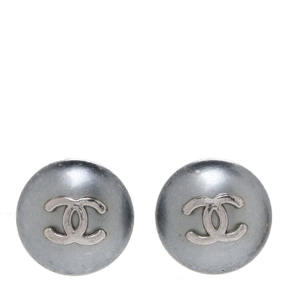 Chanel CC Earrings Silver 1 of 4