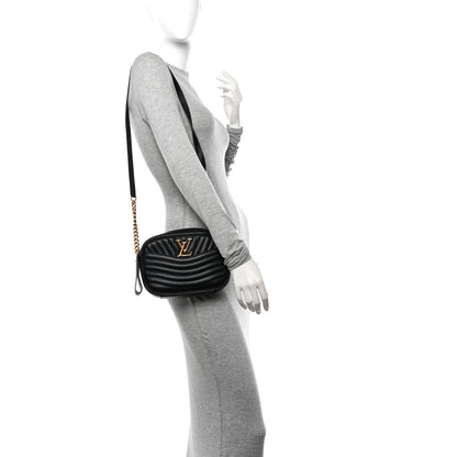 Louis Vuitton Calfskin New Wave Camera Bag Black 2 of 12