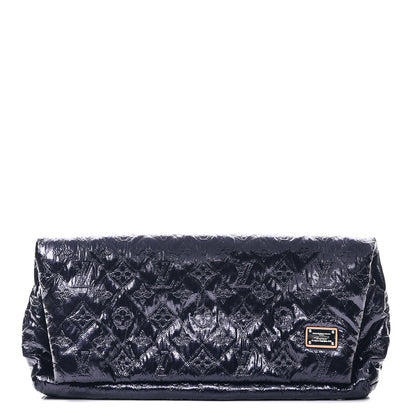 Louis Vuitton Jacquard Quilted Monogram Limelight Clutch MM Blue de France 1 of 8