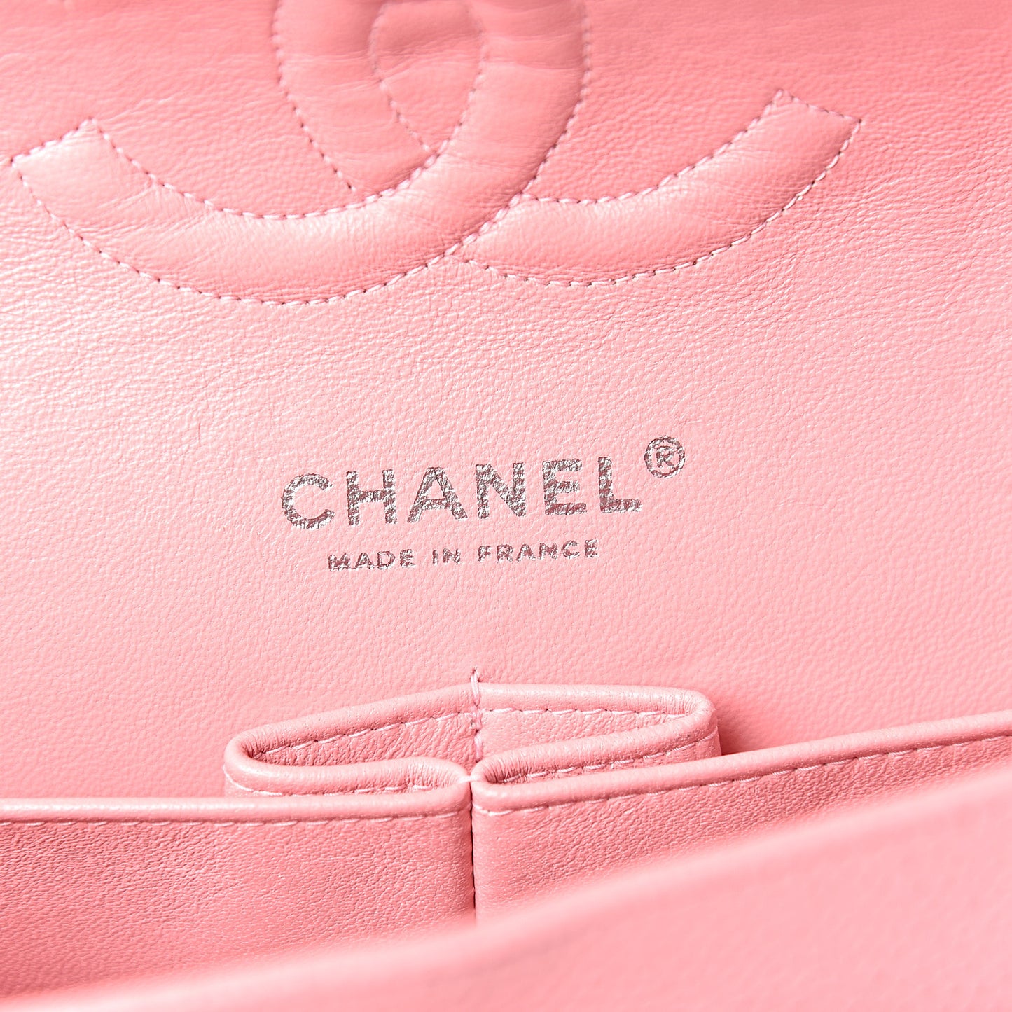 Caviar Quilted Medium Double Flap Pink