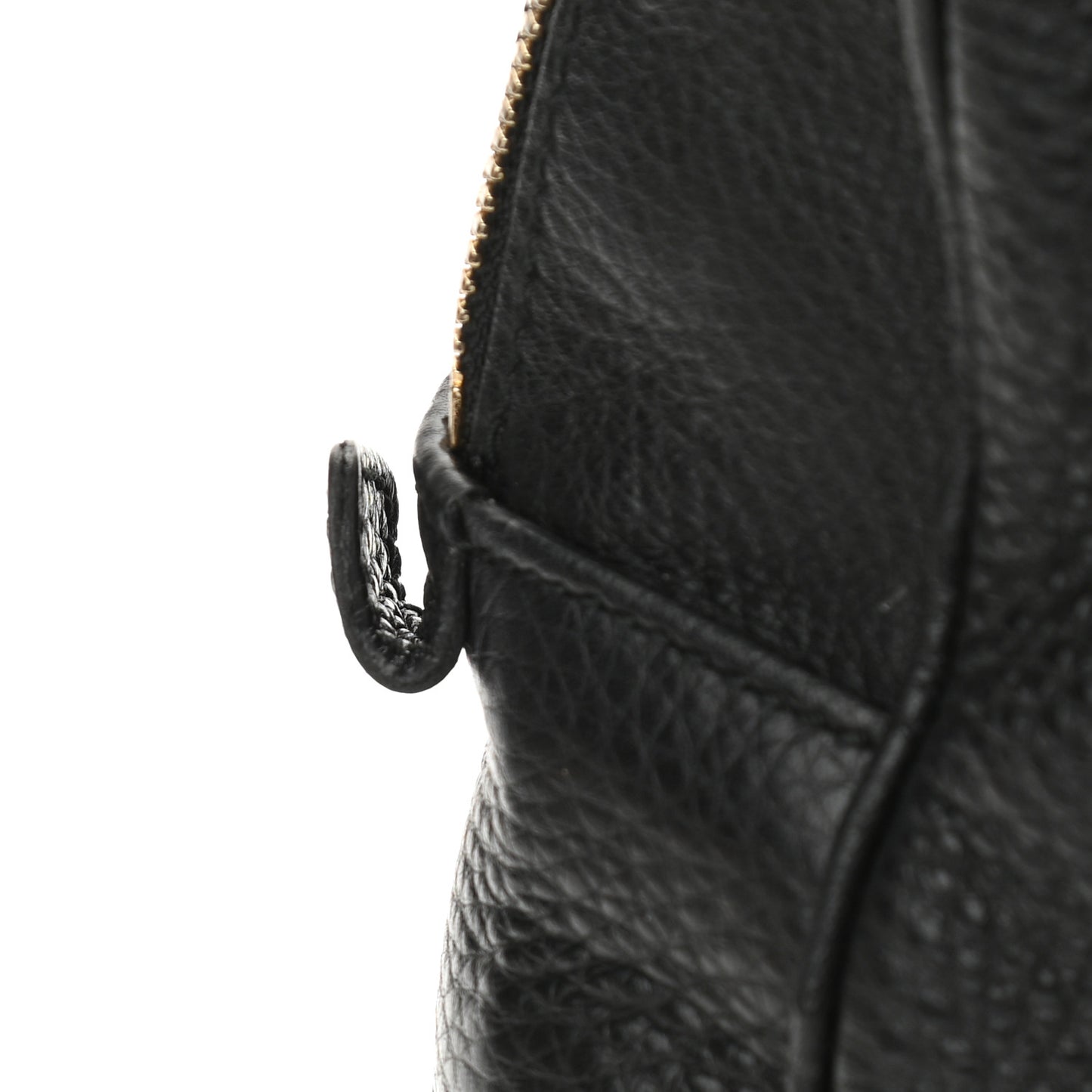 Pebbled Calfskin Medium Soho Bowler Black