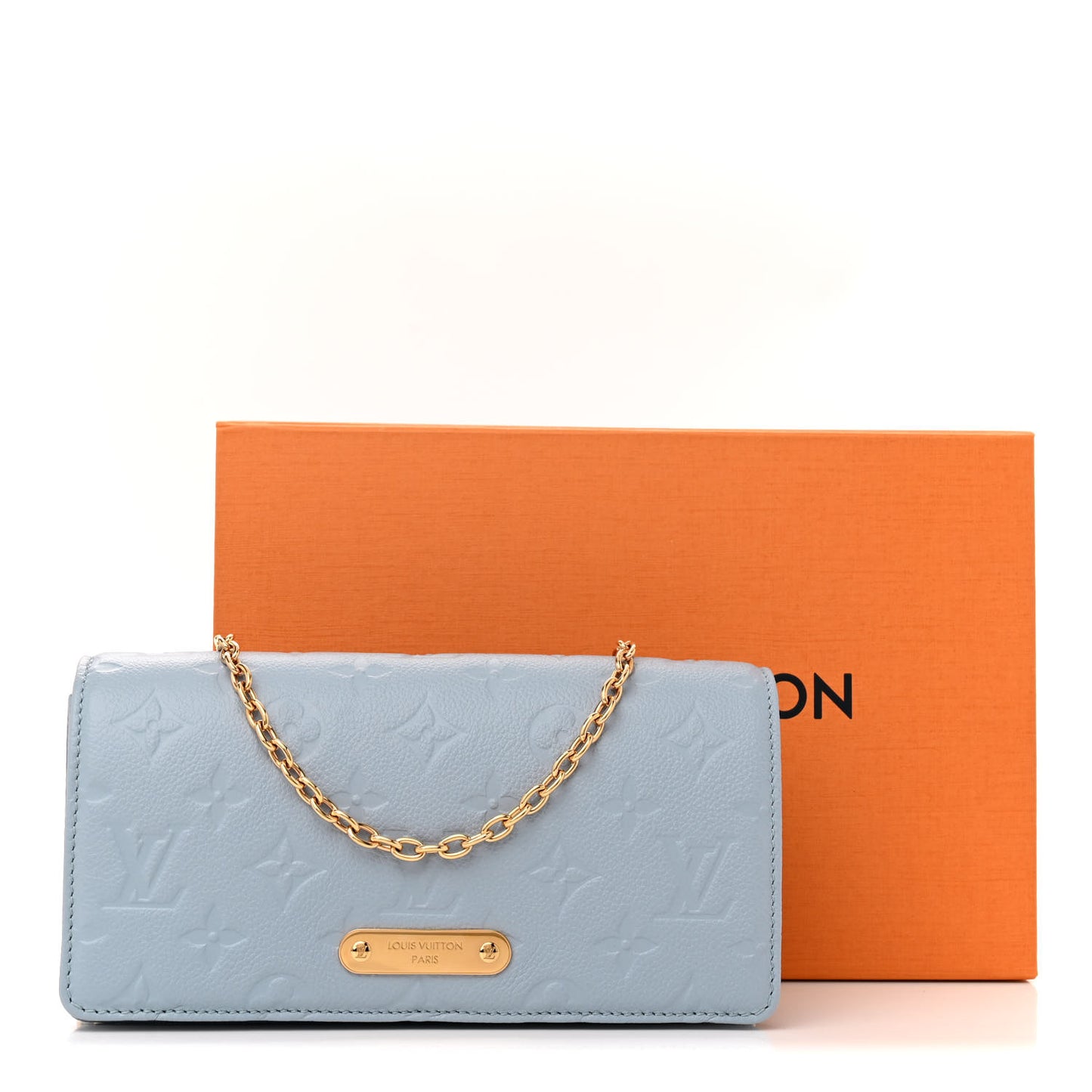 Monogram Lily Wallet On Chain Blue Hour