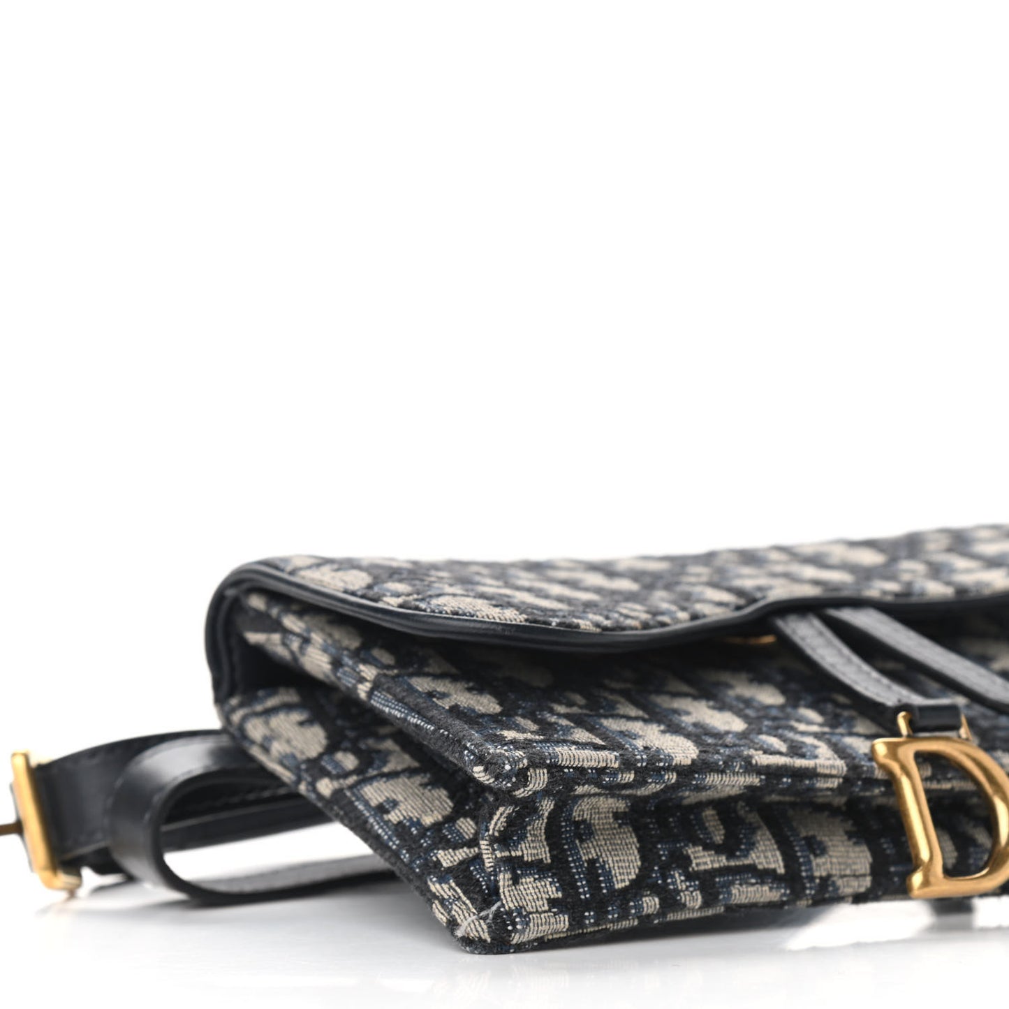 Oblique Saddle Belt Bag Blue