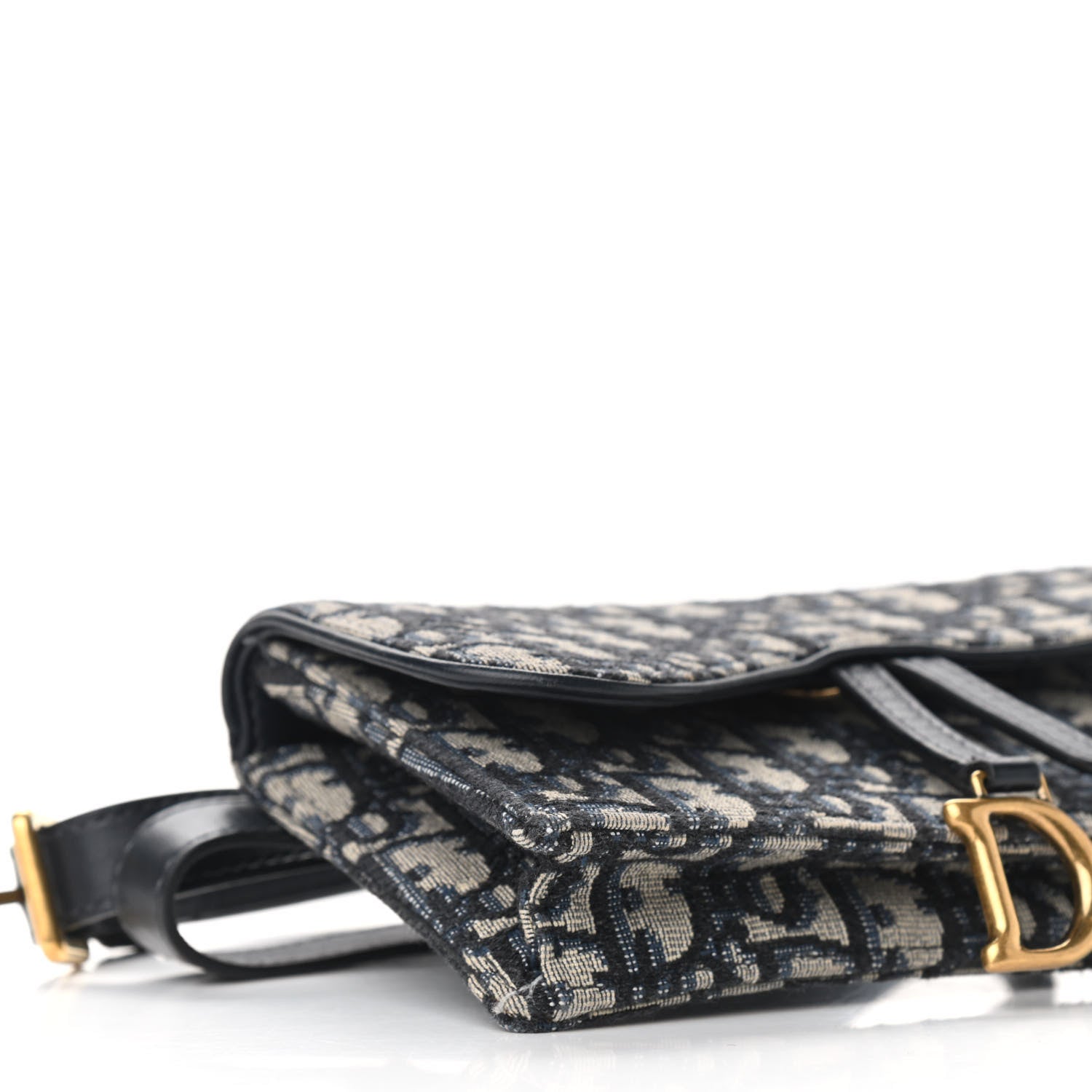 Christian Dior Oblique Saddle Belt Bag Blue 6 of 7