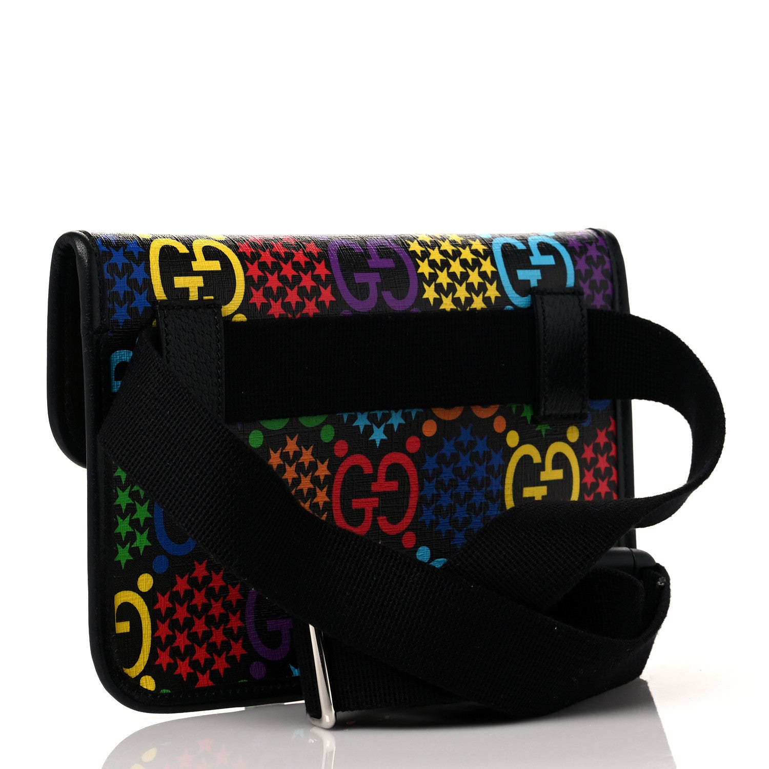 Gucci GG Supreme Monogram Psychedelic Slim Belt Bag Black 4 of 10