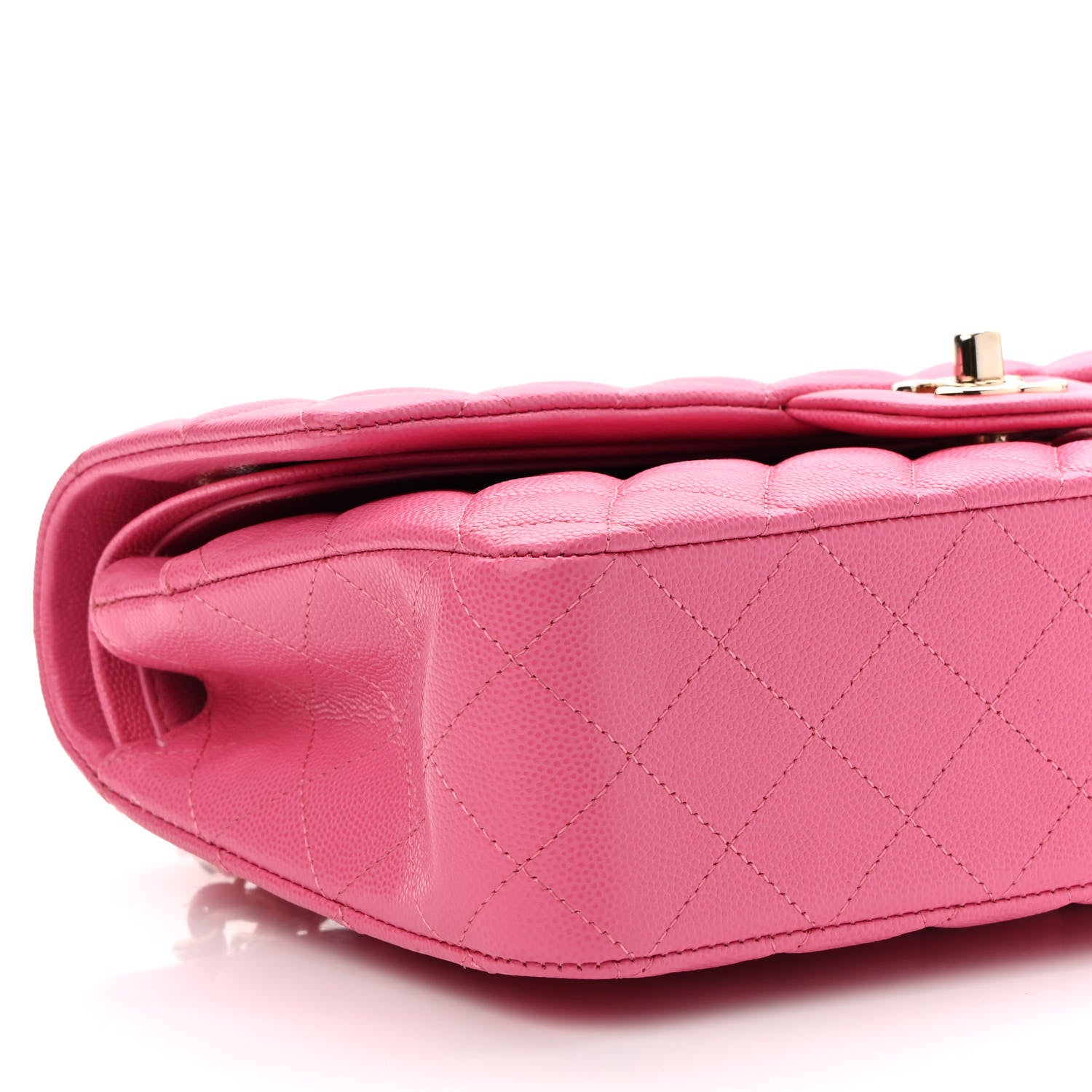Chanel Caviar Quilted Medium Double Flap Pink 8 of 9