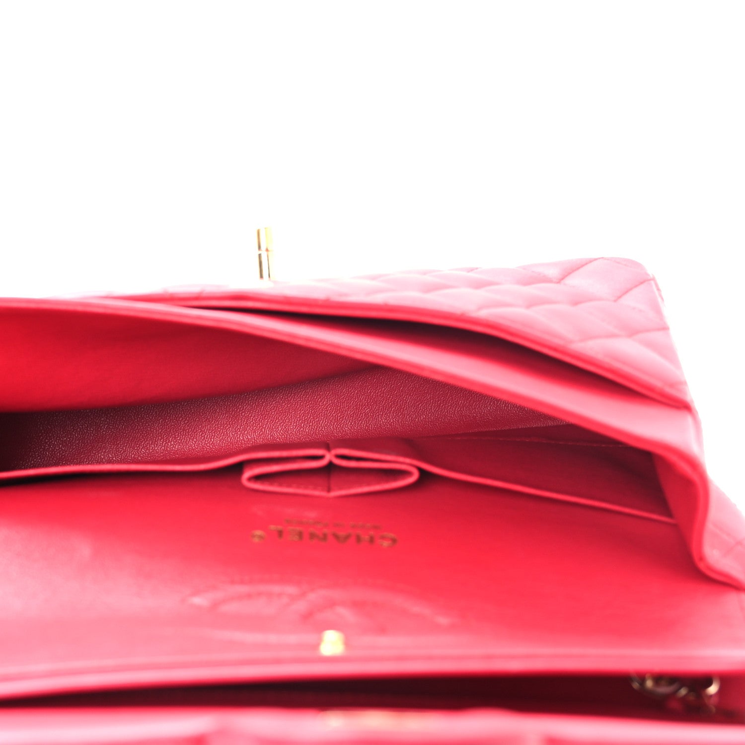 Chanel Lambskin Quilted Medium Double Flap Red 5 of 14