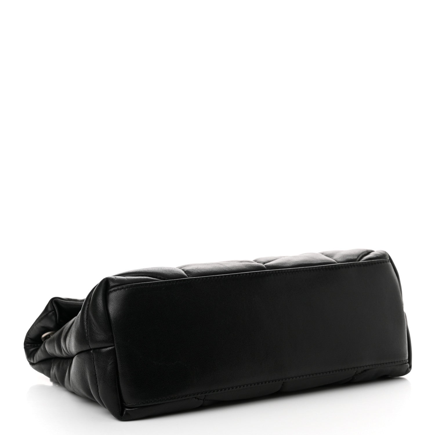 Saint Laurent Lambskin Quilted Small Loulou Puffer Monogram Chain Satchel Black 4 of 11