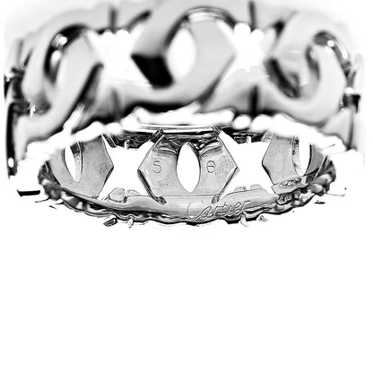 Chopard CARTIER 18K White Gold Entrelaces Ring 56 7.5 3 of 3