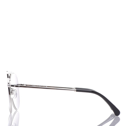Chanel Aviator Metallic Pilot Sunglasses 4231 Silver 2 of 7