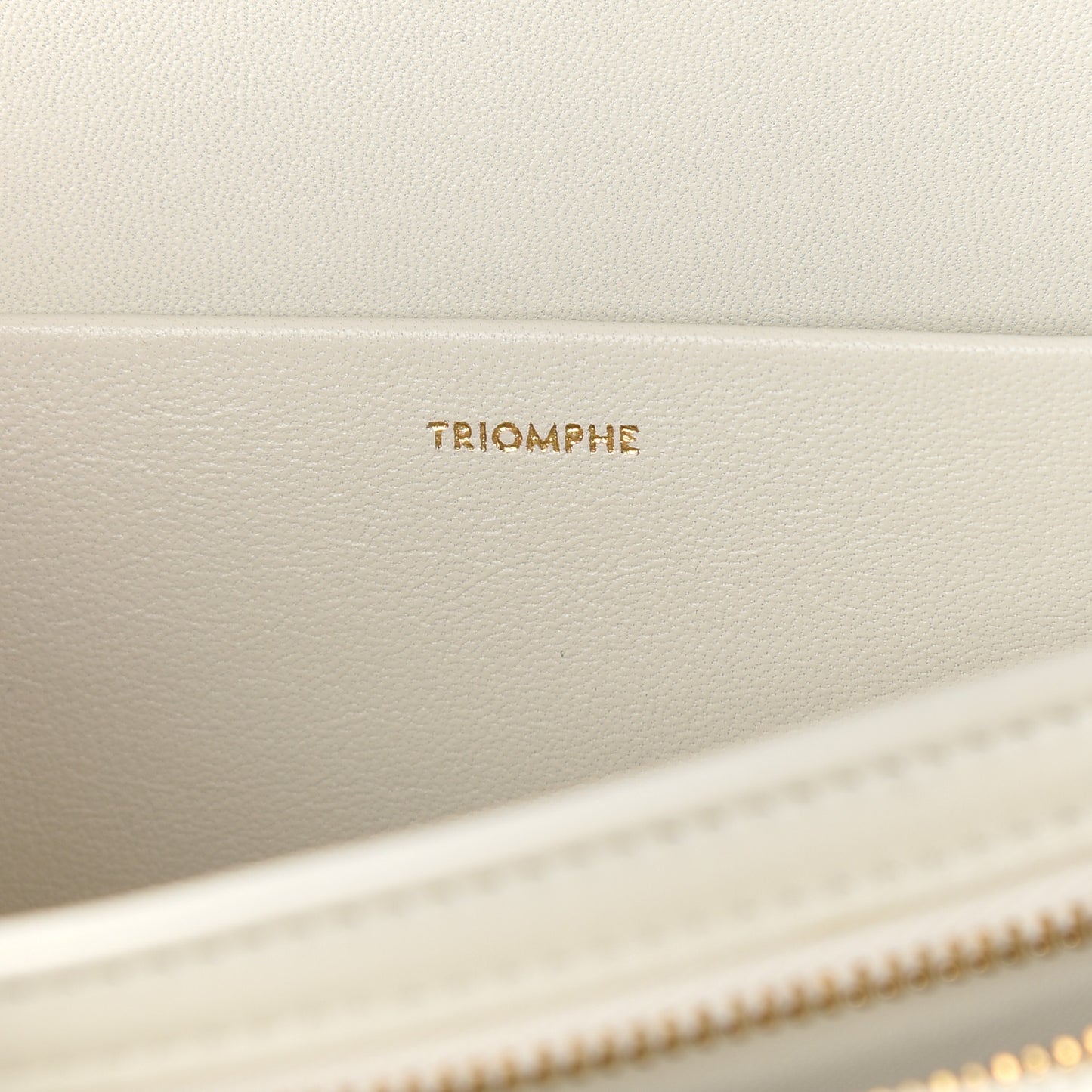 Shiny Calfskin Medium Triomphe White
