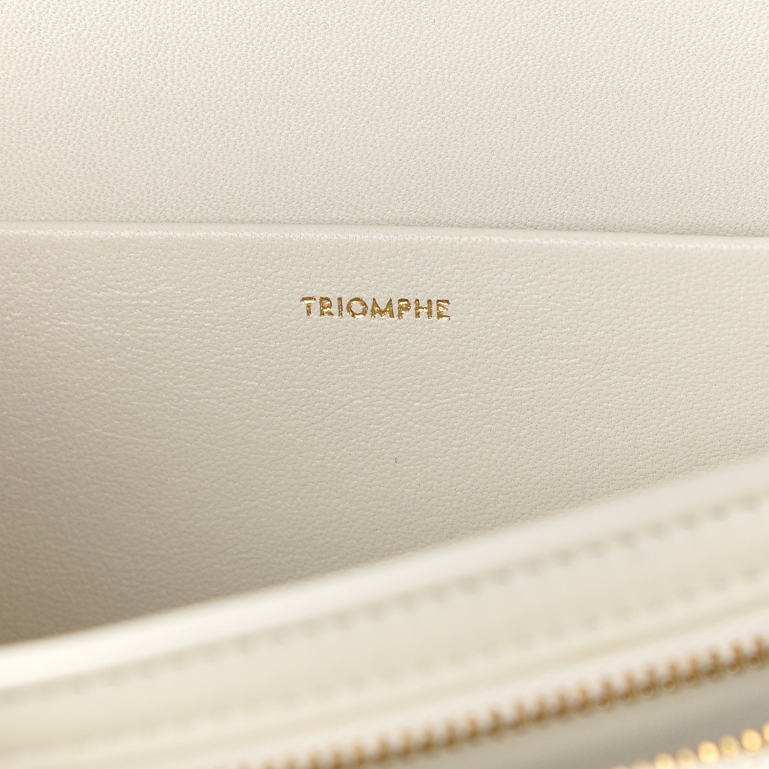 Celine Shiny Calfskin Medium Triomphe White 7 of 11