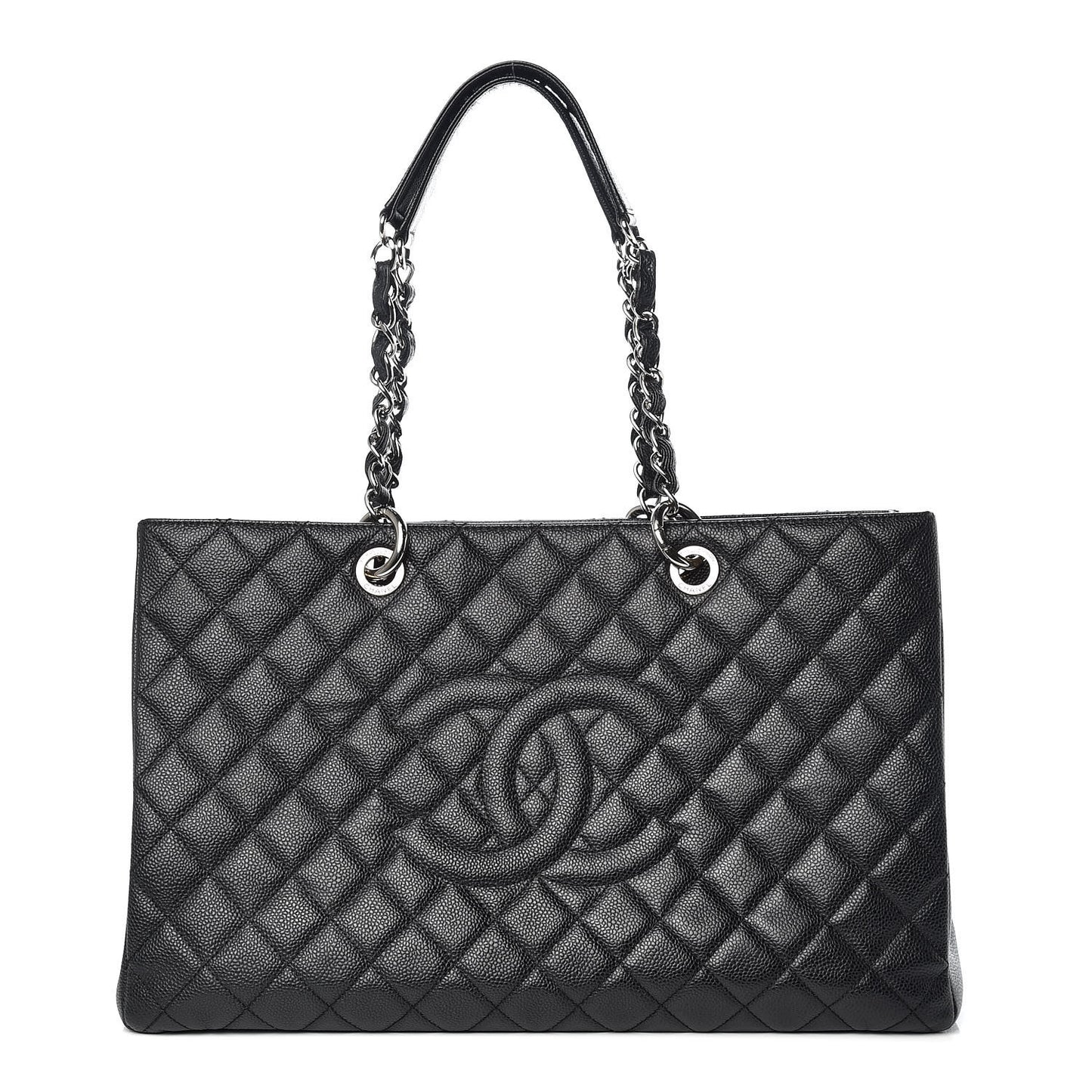Caviar Quilted XL Grand Shopping Tote GST Black