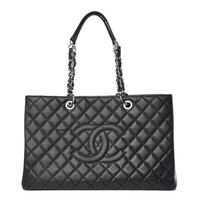 Chanel Caviar Quilted XL Grand Shopping Tote GST Black 1 of 14