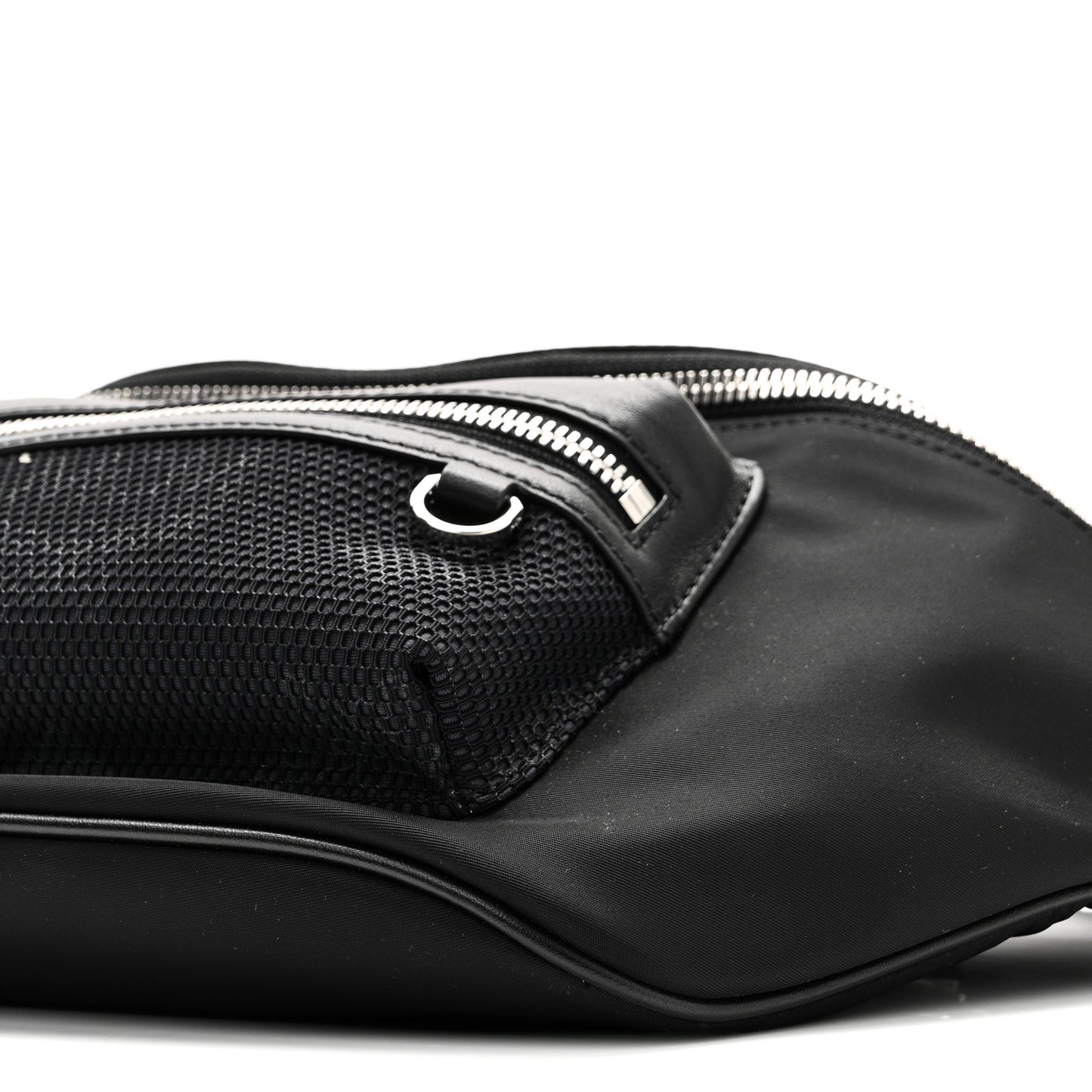 Nylon Fursten Medium Belt Bag Black