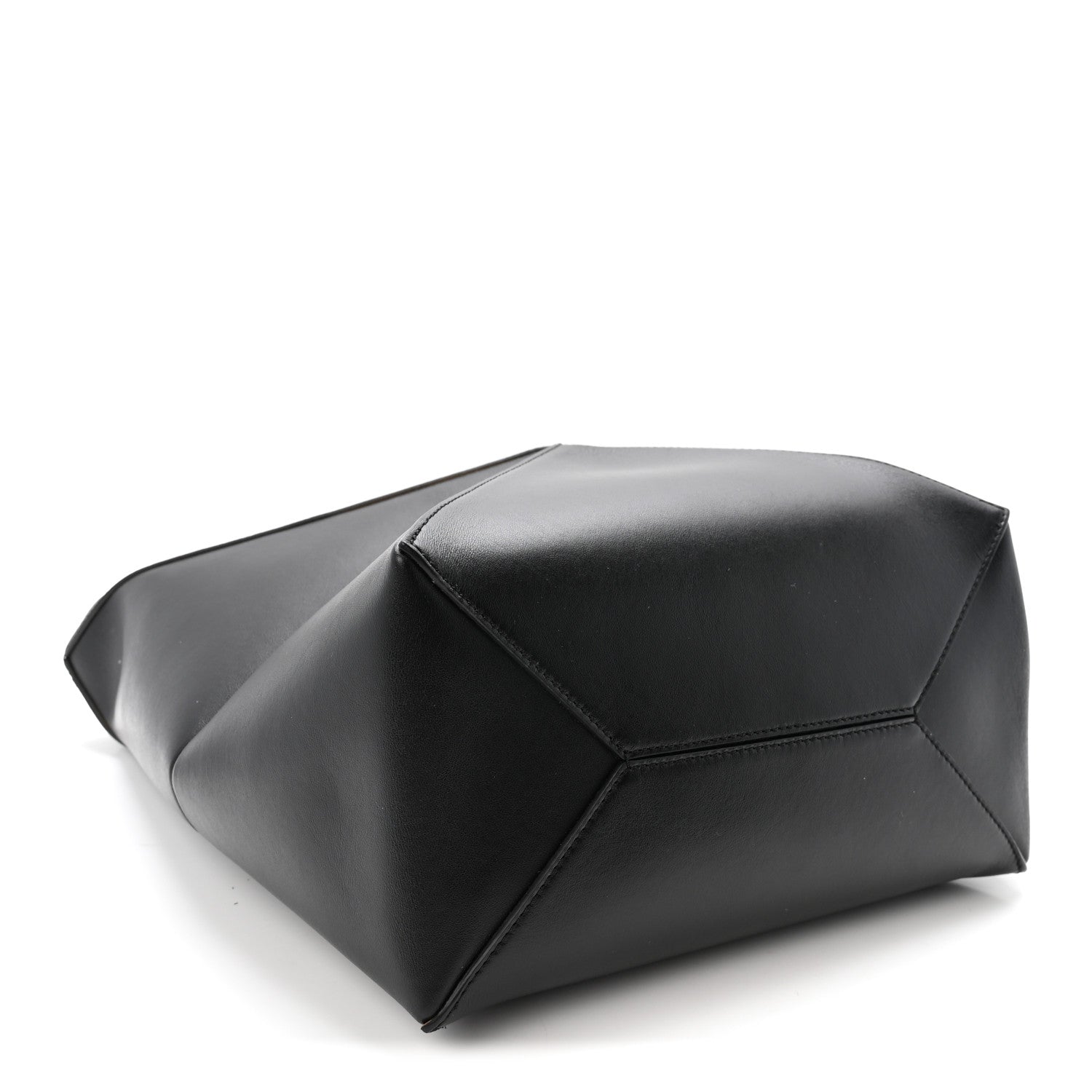 Loewe Shiny Calfskin Medium Puzzle Fold Tote Black 4 of 10