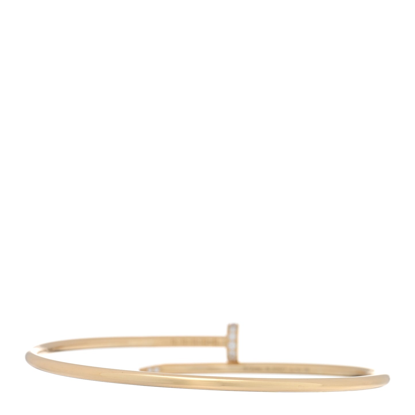 18K Yellow Gold Diamond Small Juste Un Clou Bracelet 18