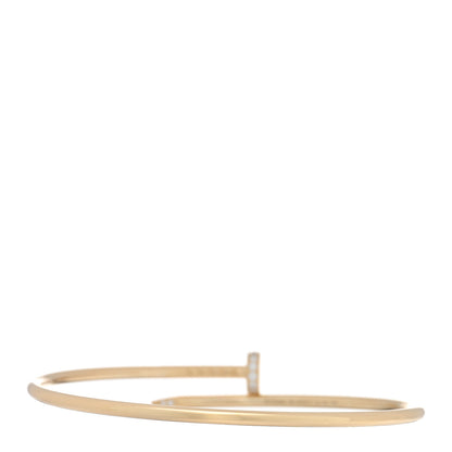 Cartier 18K Yellow Gold Diamond Small Juste Un Clou Bracelet 18 2 of 4