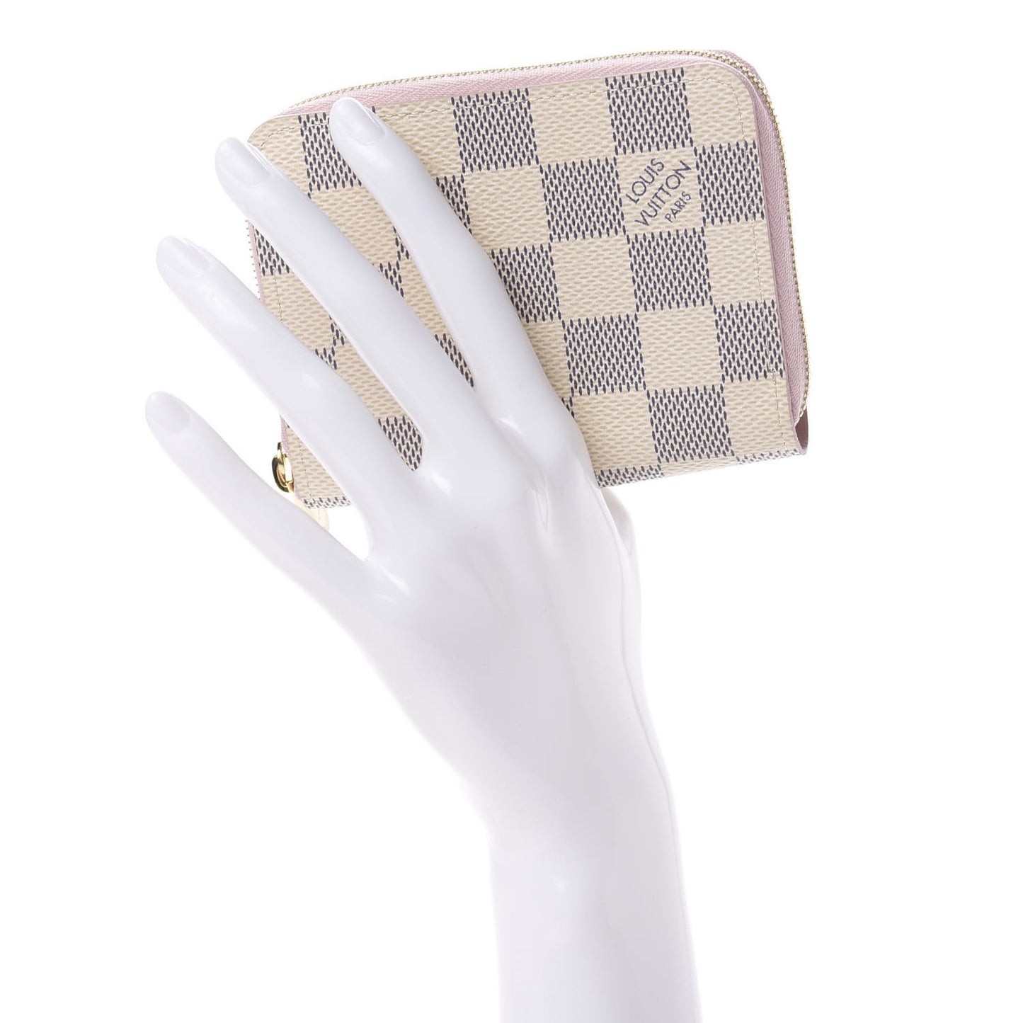 Damier Azur Zippy Coin Purse Rose Ballerine