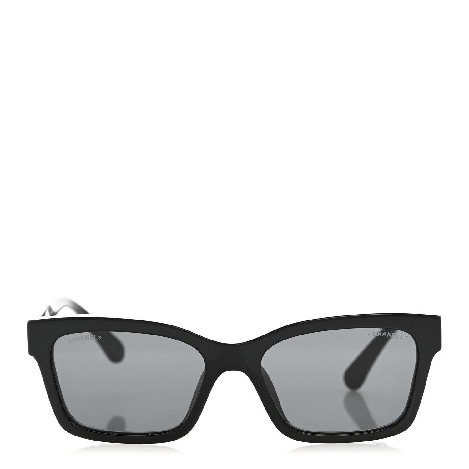Chanel Acetate Polarized Square Sunglasses 5417-A Black 2 of 8