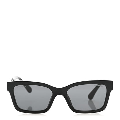 Chanel Acetate Polarized Square Sunglasses 5417-A Black 2 of 8
