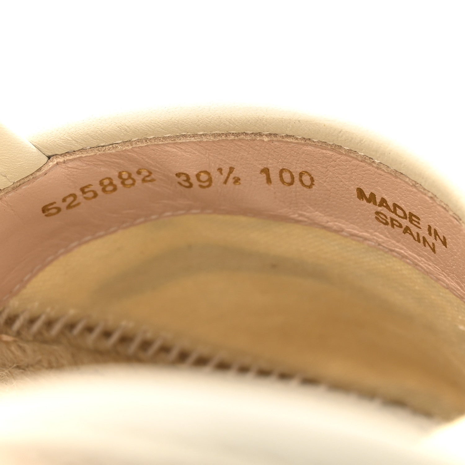 Gucci Canvas Logo Espadrilles 39.5 Greggio White 9 of 10