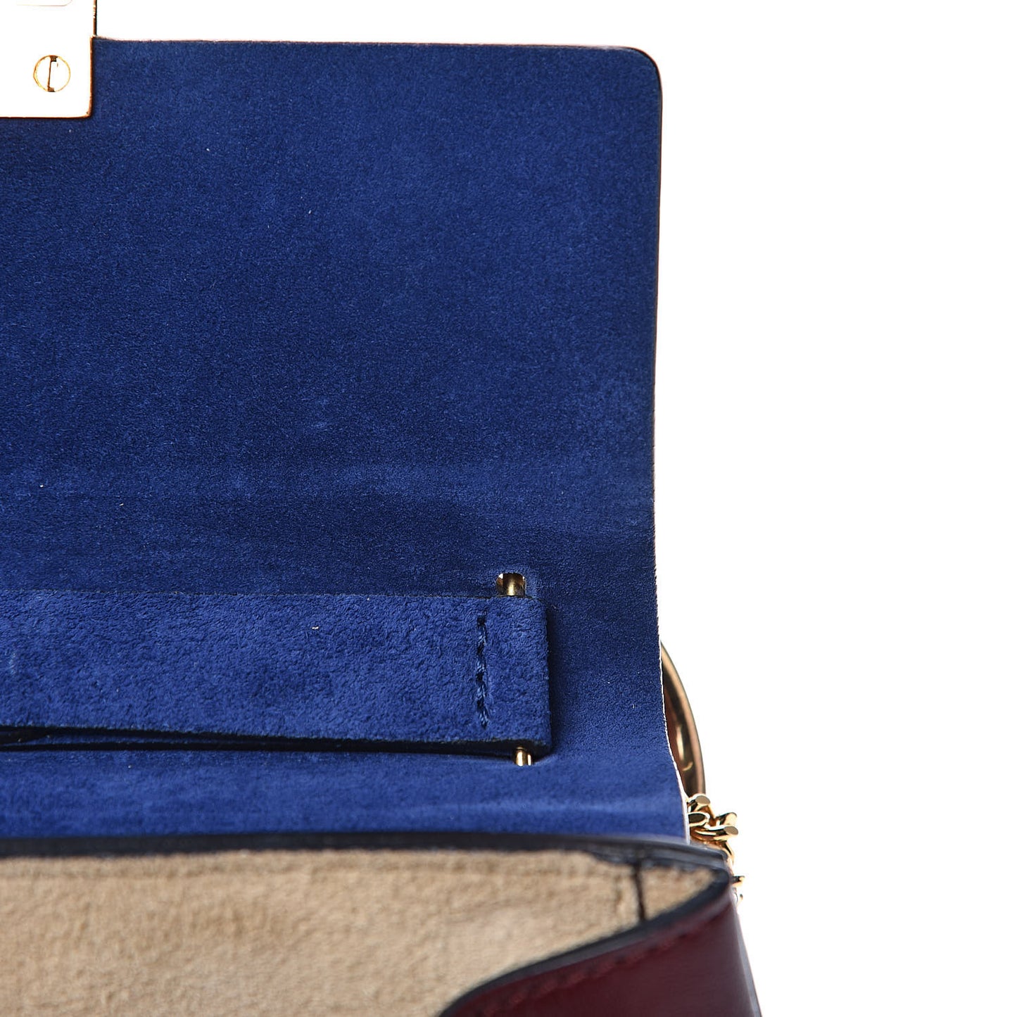 Lambskin Suede Mini Drew Shoulder Bag Dark Velvet