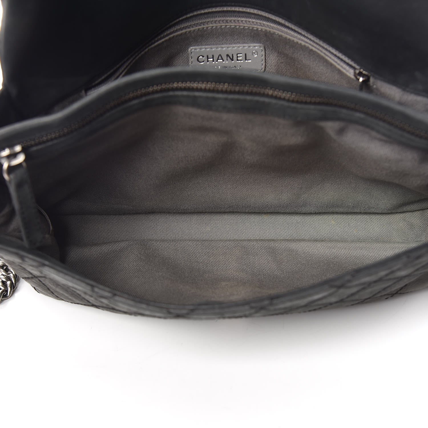 Chanel Iridescent Calfskin Large Coco Daily Flap Black 8 of 13