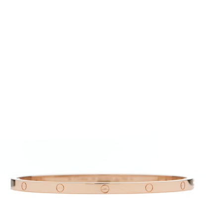 Cartier 18K Pink Gold Small LOVE Bracelet 18 2 of 9