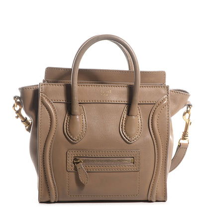 Celine Smooth Calfskin Nano Luggage Camel 1 of 8