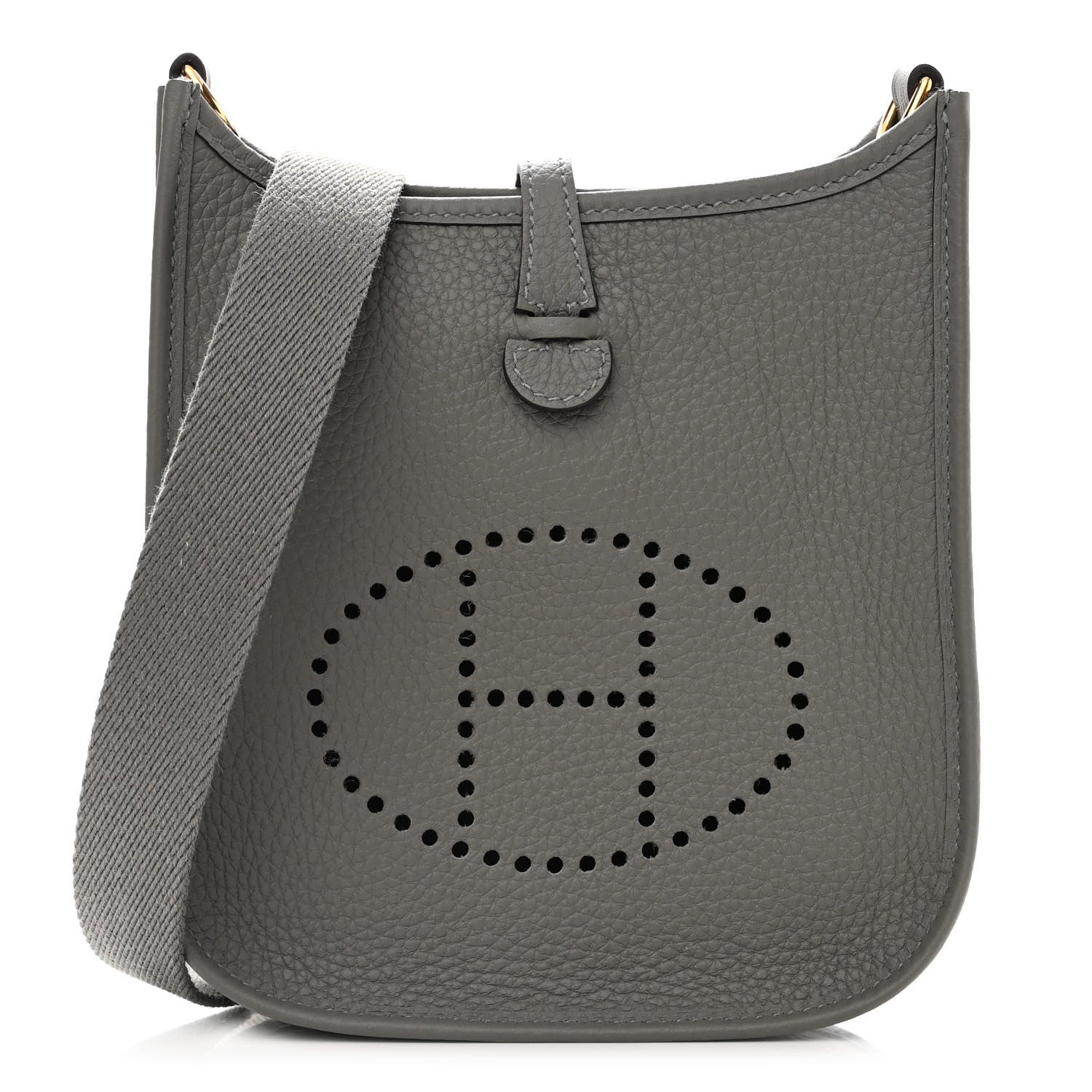Hermes Taurillon Clemence Evelyne TPM Gris Meyer 1 of 10