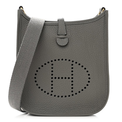 Hermes Taurillon Clemence Evelyne TPM Gris Meyer 1 of 10