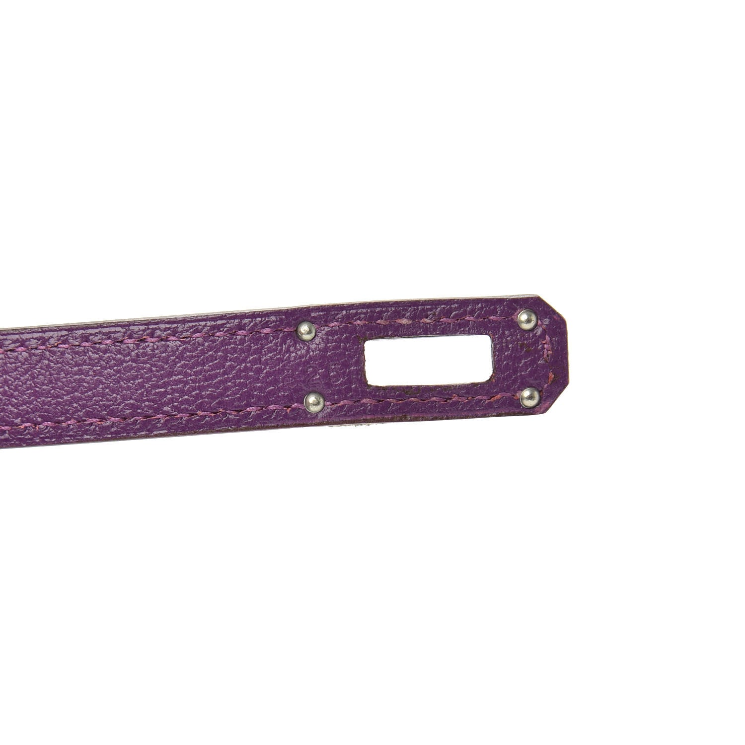 Hermes Chevre Mysore Kelly Longue Wallet Violet 7 of 7
