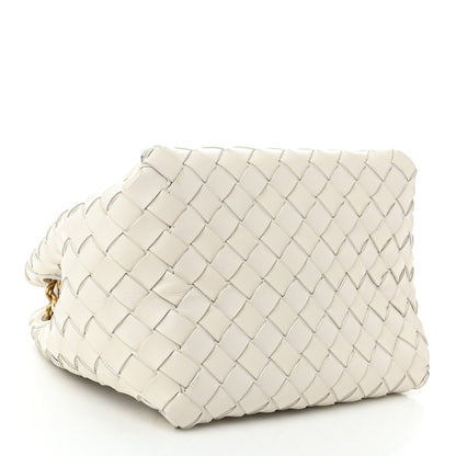 Bottega Veneta Nappa Intrecciato Small Parachute Chain Shoulder Bag Chalk 4 of 11
