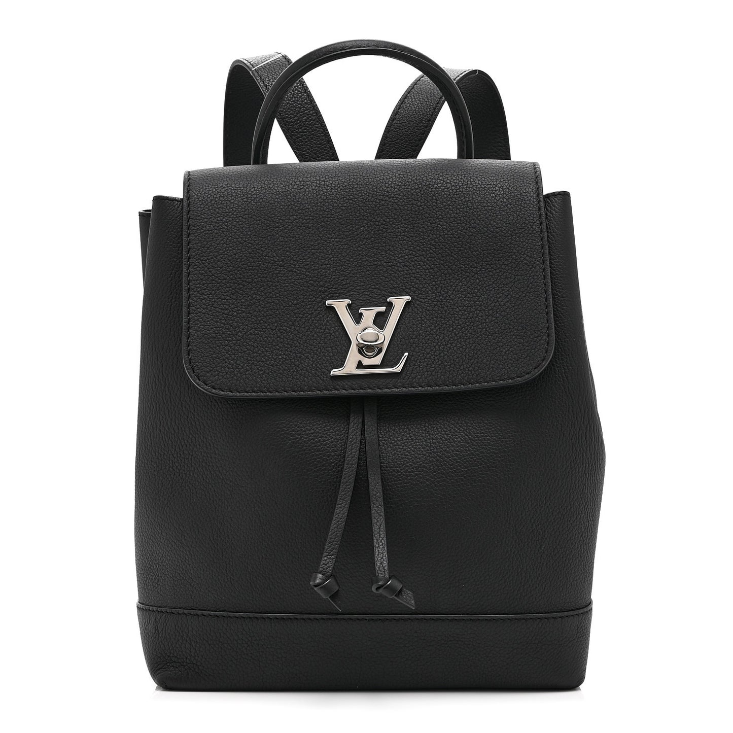 Calfskin Lockme Backpack Black