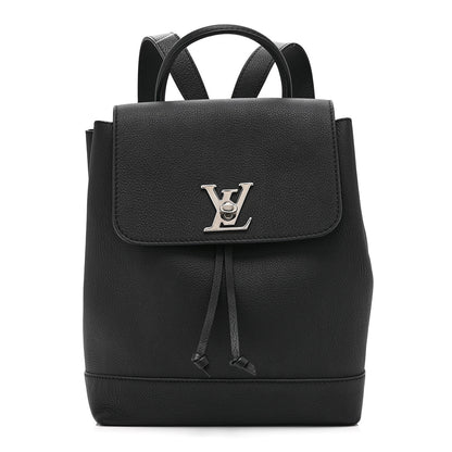 Louis Vuitton Calfskin Lockme Backpack Black 1 of 10