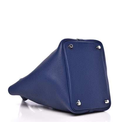 Hermes Taurillon Maurice Picotin Lock 18 PM Bleu Saphir 3 of 10