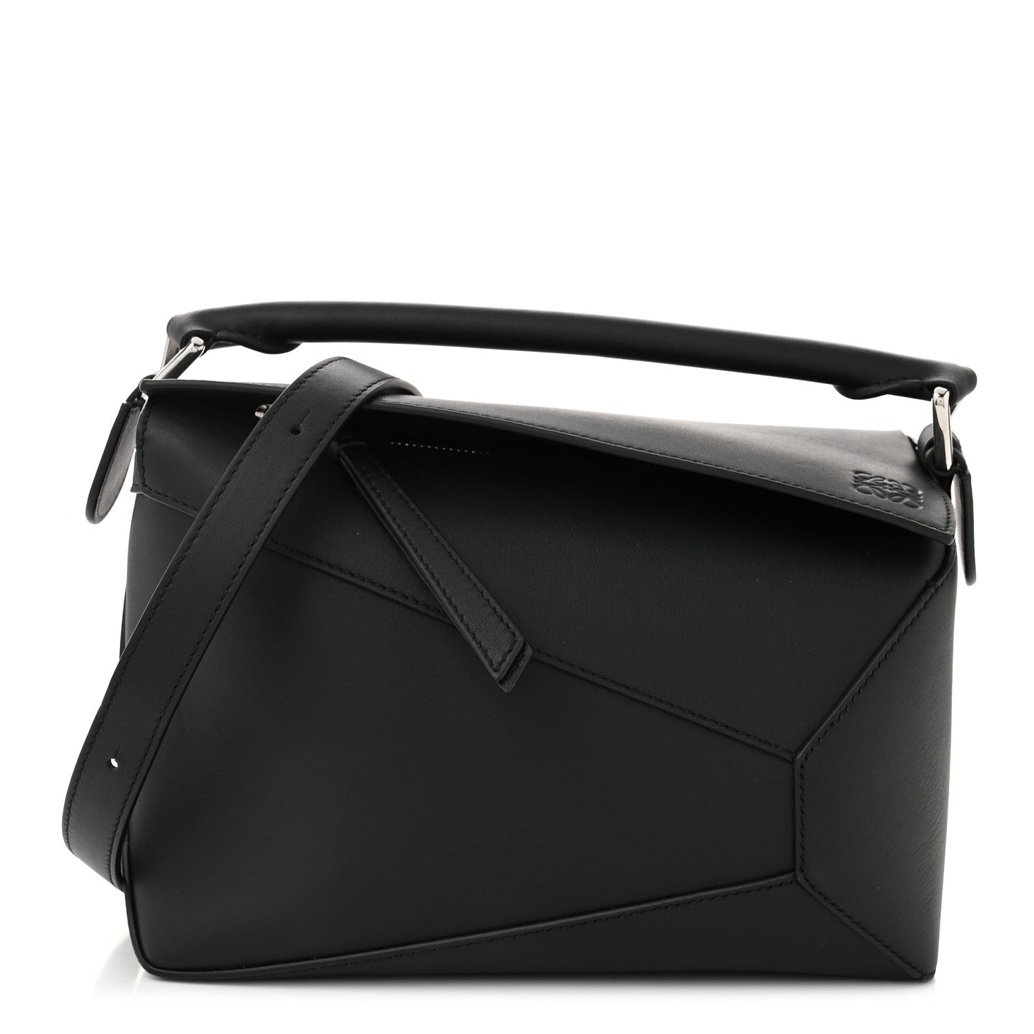Loewe Calfskin Small Puzzle Edge Bag Black 1 of 9