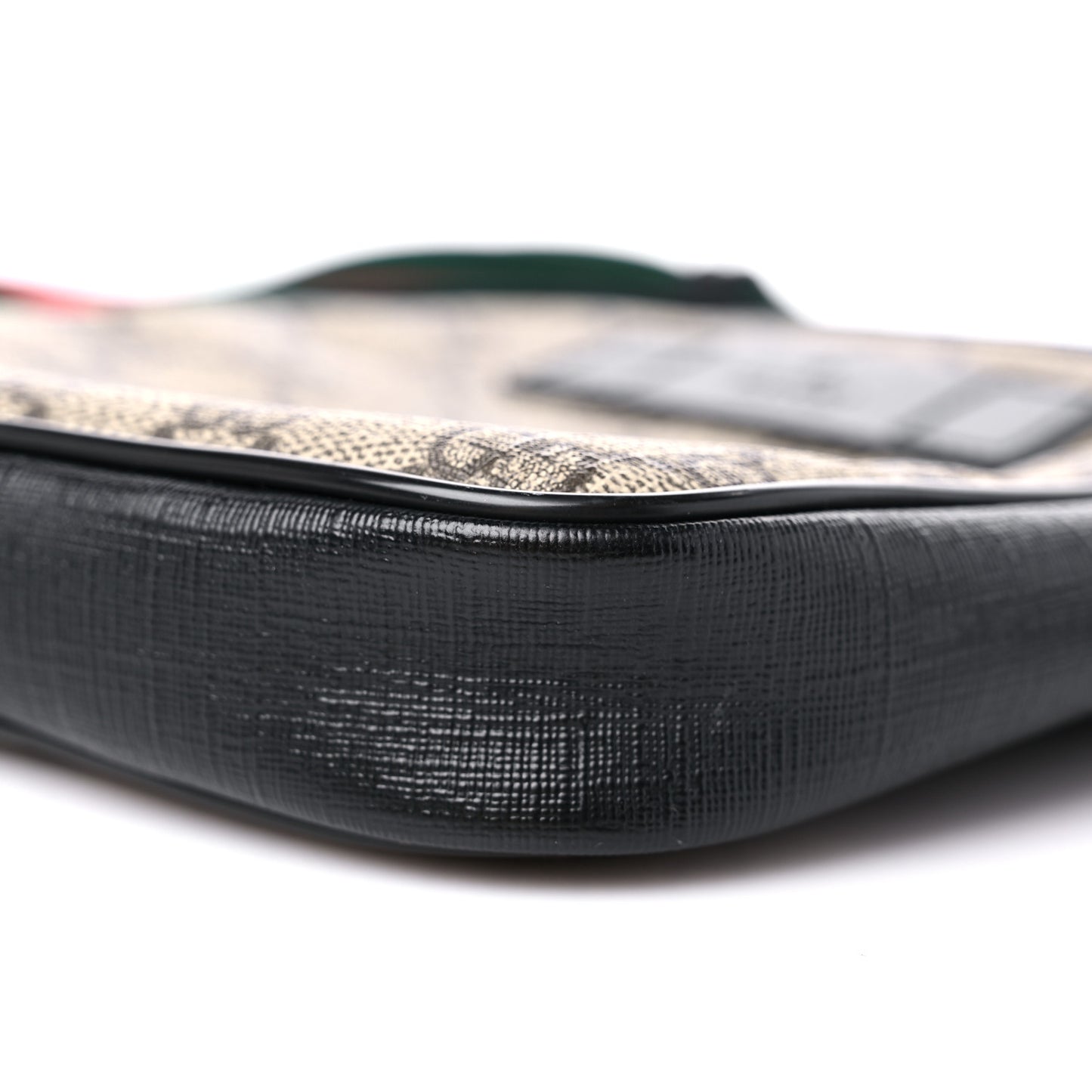 GG Supreme Monogram Web Belt Bag Black