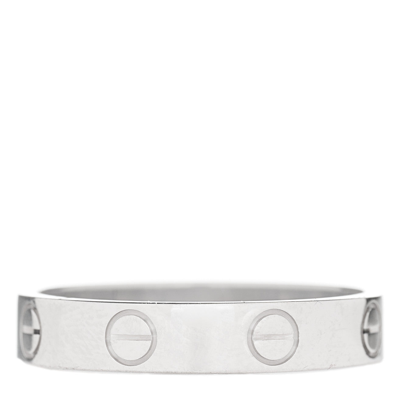 Cartier 18K White Gold 3.5mm LOVE Wedding Band Ring 53 6.25 2 of 3