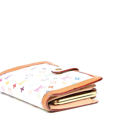 Louis Vuitton Monogram Multicolor French Purse Wallet White 12 of 14