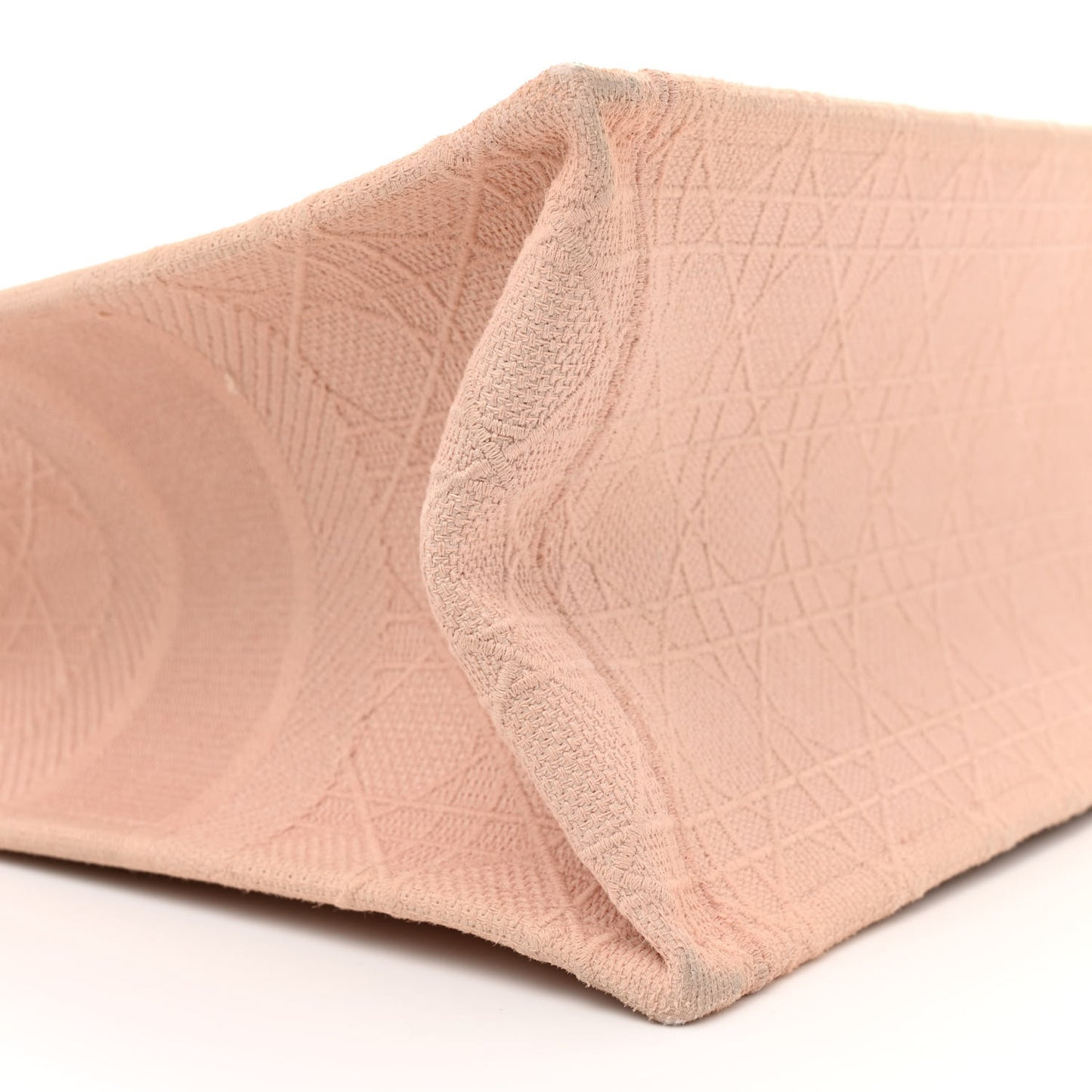 Canvas Embroidered Cannage Medium Book Tote Bois de Rose